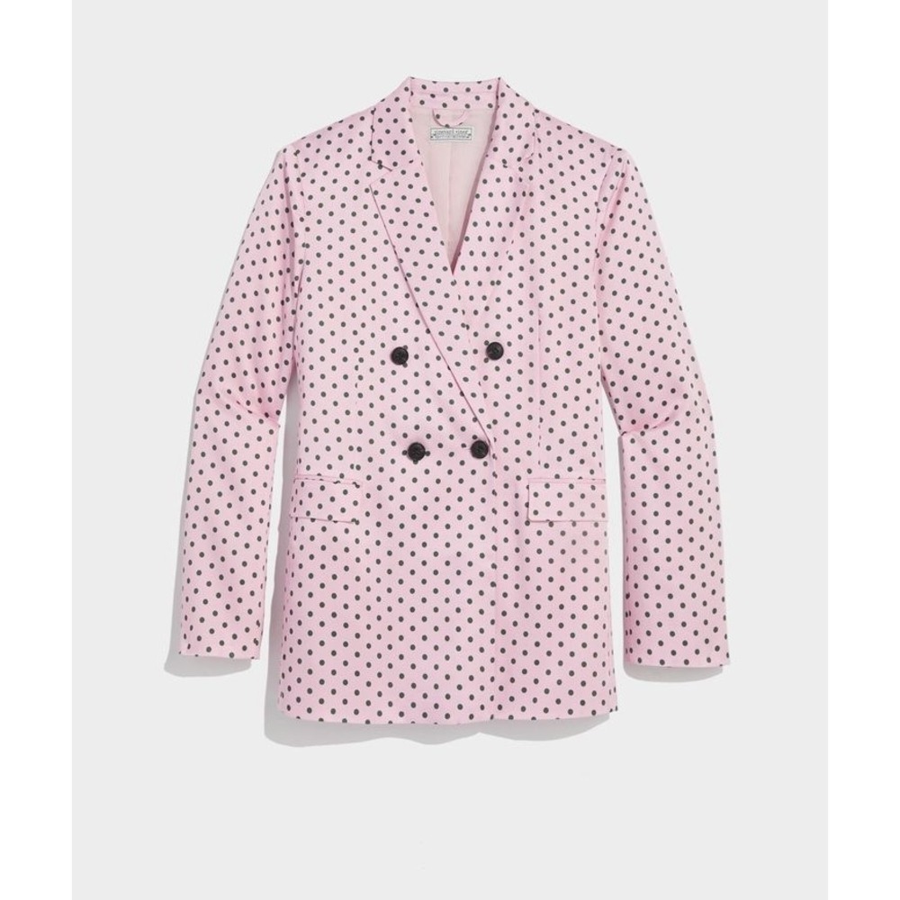 Vineyard Vines Blazer Womens Small Kentucky Derby Polka Dot Double Breasted Rare